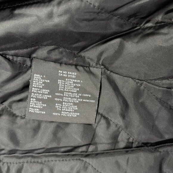 Marc New York Double Breasted Peacoat Black Wool Blend Zip Insert Lined - Picture 13 of 14